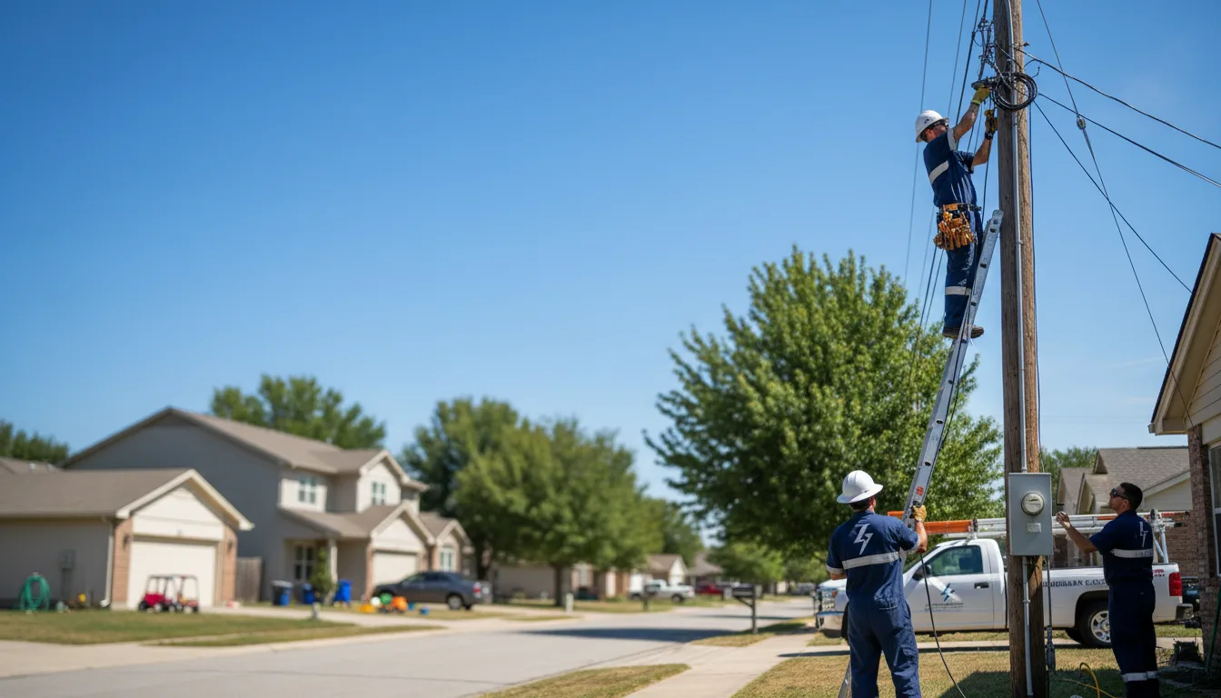 Residential electrician providing installation services in Plains, GA